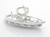 Lifeboat sterling silver charm .925 Life Boat Lifeboats charms further view
