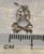 Skull and Crossbones sterling silver charm .925 Pirates charms E size example
