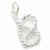 Knot in Rope sterling silver charm .925 Love Knots Memory charms
