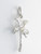 Palm trees with coconuts sterling silver charm .925 Palms tree charms size example