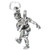 Tennis player sterling silver charm .925 Sports Players charms