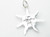 Sun sterling silver charm pendant .925 Sunshine and Weather charms alternate view