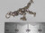 Lumberjack woodsman sterling silver charm .925 Wood Cutter side view