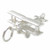 Bi Plane sterling silver charm .925 x 1 Aircraft BiPlane Planes charms