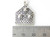 3 Little Pigs sterling silver LARGE charm .925 Nursery rhyme charms side view
