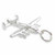 Lancaster Bomber sterling silver charm .925 Planes Lancasters Bombers