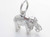Elephant SMALL sterling silver charm .925 x 1 Elephants charms image 6