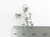 Ride A Stick Horse sterling silver charm .925 Nursery rhyme charms side view