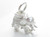 Elephant sterling silver charm .925 Elephants charms E alternate view