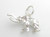 Elephant sterling silver charm .925 Elephants charms F additional view