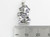 Humpty Dumpty 2D sterling silver charm .925 x 1 Nursery Rhyme charms detail