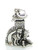 Jack and Jill sterling silver charm .925 Nursery rhyme charms side view