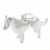 Collie Dog sterling silver charm .925 x 1 Collies Dogs charms