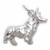 Corgi Dog sterling silver charm .925 x 1 Corgis dogs charms