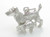 Dog with Puppy sterling silver charm .925 x 1 Dogs Puppies charms image 6