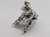 1 2 Buckle My Shoe sterling silver charm .925 Nursery rhyme charms alternate view