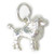 Poodle sterling silver charm .925 Poodles Dog Dogs charms A1