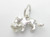 Dog With Basket small sterling silver charm .925 x 1 Cute Dogs charms image 6