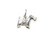 Scottie Scotty dog SMALL sterling silver charm .925 Scotts dogs charms alternate view