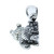 Toy Poodle sterling silver dog charm .925 x 1 Dogs Poodles charms detail