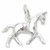 Horse sterling silver charm .925 x 1 Horses charms H1