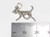 American Fox Hound sterling silver dog charm .925 Hounds Dogs charms additional view