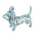 Basset hound sterling silver charm .925 x 1 Bassets Hounds Dogs charms