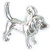 Beagle dog sterling silver charm .925 Beagles Dogs charms