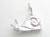 Snail sterling silver charm .925 snails charms A1 additional view