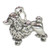 Poodle Dog sterling silver charm .925 x 1 Poodles Dogs charms