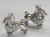 Poodle Dog sterling silver charm .925 Poodles Dogs charms alternate view