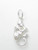 Monkey eating a banana sterling silver charm .925 Monkies Monkeys additional view