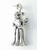 Bear Angel sterling silver charm .925 x 1 Bears Angels charms side view