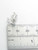 Rabbit and Baby sterling silver charm .925 Rabbits charms size example