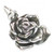Rose flower sterling silver Heavy charm .925 flowers charms