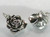 Rose flower sterling silver Heavy charm .925 x 1 flowers charms additional view