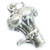 Broccoli sterling silver charm .925 x 1 vegetable vegetables charms