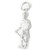 Scottish Warrior sterling silver charm .925 Scotland Battle Warriors