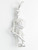 Scottish Warrior sterling silver charm .925 Scotland Battle Warriors side view