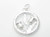 Thistle sterling silver charm pendant .925 Thistles and Scottish charms additional view