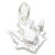 Thistle sterling silver charm .925 Thistles and Scottish charms