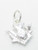 Thistle sterling silver charm .925 Thistles and Scottish charms additional view