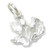 Flower Thistle sterling silver charm .925 Thistles and Scottish charms