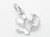 Flower Thistle sterling silver charm .925 Thistles and Scottish charms additional view