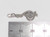 Treble Clef sterling silver charm pendant .925 x 1 Music charms detail