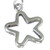 Open Star sterling silver charm .925 Stars charms