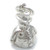 Snowman sterling silver charm .925 x 1 Christmas Snowmen charms