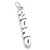2010 Year sterling silver charm .925 x 1 Anniversary Birthday charms