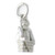 Santa STUCK In Chimney sterling silver charm .925 Christmas charms