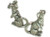 Ferret sterling silver large charm - pendant .925 ferrets charms alternate view